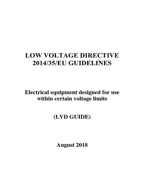 low voltage directive 2014 35.